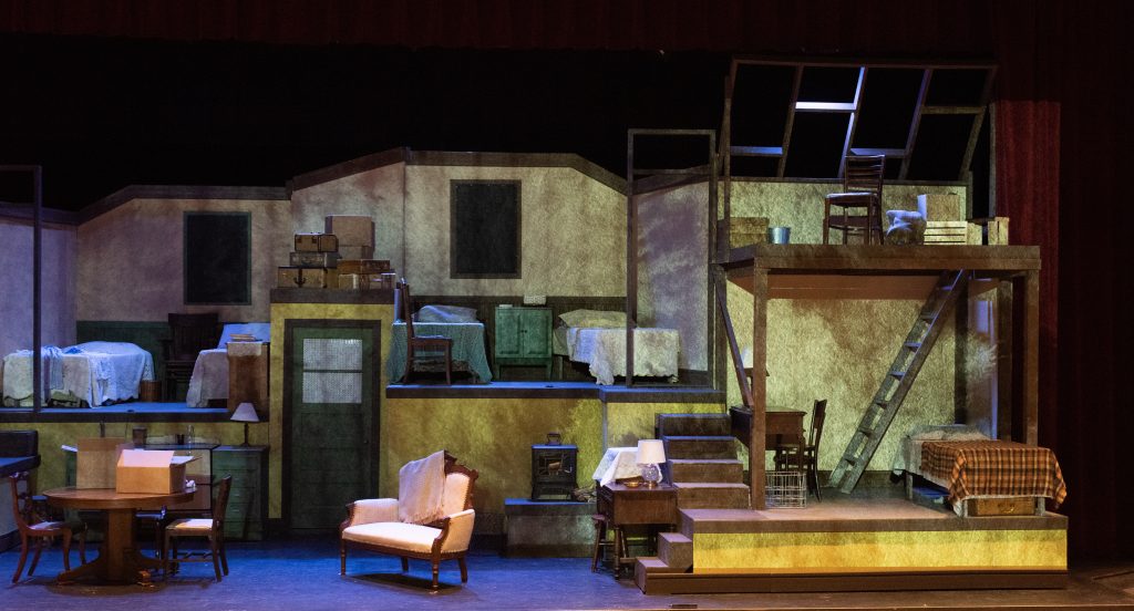 Set Design for The Diary of Anne Frank 2021 by Brady Whitcomb
